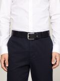Blue Denton Flag Logo Leather Belt  Men