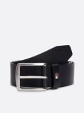 Blue Denton Flag Logo Leather Belt  Men