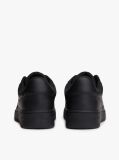 Black Retro Essential Leather Basketball Trainers  Men