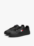 Negru Pantofi Sport Din Piele Colour-Blocked  Barbati