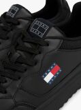 Negru Pantofi Sport Din Piele Colour-Blocked  Barbati