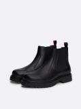 Negru Cizme Chelsea Din Piele Cleat Signature  Barbati
