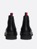 Negru Cizme Chelsea Din Piele Cleat Signature  Barbati