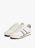 Bej Sneakers Retro Cu Talpa Serrata Si Detalii Din Piele  Barbati