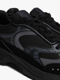Negru Sneakers Archive Cu Texturi Mixte  Barbati