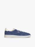 Blue The Greenwich Metallic Logo Suede Trainers  Men
