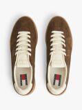 Brown The Greenwich Metallic Logo Suede Trainers  Men