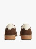 Brown The Greenwich Metallic Logo Suede Trainers  Men