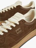 Brown The Greenwich Metallic Logo Suede Trainers  Men