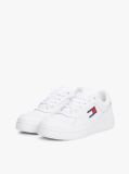 Alb Pantofi Sport Retro Essential Din Piele Cu Talpa Groasa   Femei