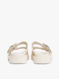 White Suede Double Strap Cleat Sandals  Women