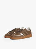 Maro Sneakers Greenwich Din Piele Intoarsa Cu Texturi Mixte  Femei