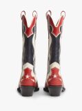 Multi Archive Leather Colour-Blocked Cowboy Boots  Women