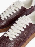 Rosu The Greenwich Adidasi Din Piele Cu Imprimeu Croco  Femei