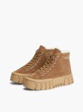 Khaki Adidasi Warm Lined Cu Platforma Din Suede  Femei