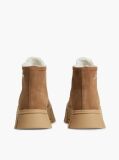 Khaki Adidasi Warm Lined Cu Platforma Din Suede  Femei