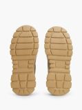 Khaki Suede Warm Lined Platform Ankle Boots  Women