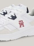 Alb Pantofi Sport Cu Textura Mixta Si Logo TH  Barbati