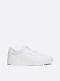 White Leather Basketball Trainers  Men