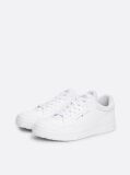 White Leather Basketball Trainers  Men