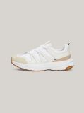 White Mixed Texture Vibram Outsole Trainers  Men