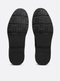 Negru Pantofi Derby Din Piele Pebble Grain  Barbati