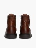 Brown Lightweight Leather Lace-Up Mid Boots  Men