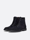 Blue Suede Lace-Up Mid Boots  Men