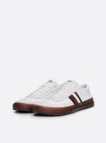 Alb Pantofi Sport Lace-Up din piele Signature Tape  Barbati