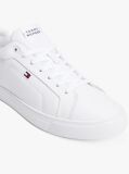 Alb Pantofi Sport Din Piele Cu Siret Essential  Barbati
