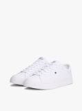 Alb Pantofi Sport Din Piele Cu Siret Essential  Barbati