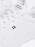 Alb Pantofi Sport Din Piele Cu Siret Essential  Barbati