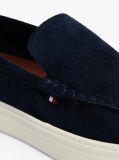 Blue Signature Slip-On Suede Loafers  Men
