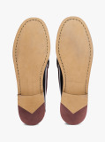 Negru Mocasini Din Piele Cu Imprimare In Relief   Barbati