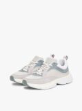 Grey Contrast Texture Modern Runner Trainers  Men