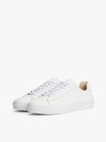 White Leather Cupsole Trainers  Men