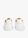 White Leather Cupsole Trainers  Men