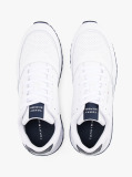 Alb Sneakers Cu Logo Pe Toc Contrastant Si Talpa Profilata  Barbati