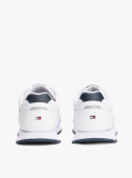 Alb Sneakers Cu Logo Pe Toc Contrastant Si Talpa Profilata  Barbati