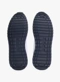 Alb Sneakers Cu Logo Pe Toc Contrastant Si Talpa Profilata  Barbati