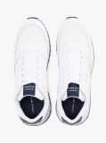 Alb Sneakers Cu Logo Pe Toc Contrastant Si Talpa Profilata  Barbati