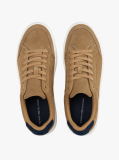 Brown Suede Chunky Sole Court Trainers  Men