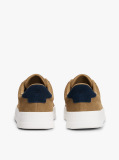 Brown Suede Chunky Sole Court Trainers  Men