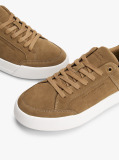 Brown Suede Chunky Sole Court Trainers  Men