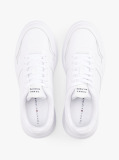 Alb Sneakers Din Piele Usori  Barbati