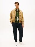 Beige Leather Cupsole Trainers  Men