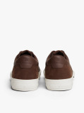Maro Sneakers Din Piele Cu Texturi Mixte  Barbati