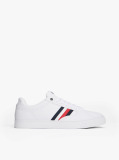 Alb Sneakers Court Icon Cu Banda Signature  Barbati