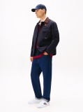 Alb Sneakers Court Icon Cu Banda Signature  Barbati
