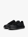 Negru Sneakers Din Piele Cu Talpa Fine-Cleat  Barbati